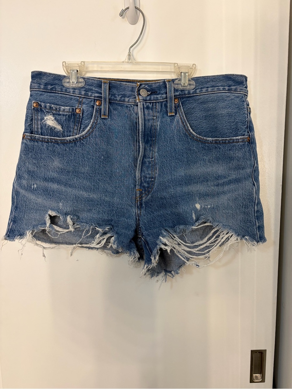 Levi’s 501 Women’s Distressed Denim Cutoff Shorts